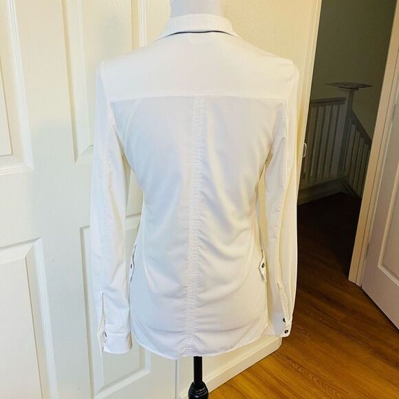 Lululemon Urbanite Button Down Shirt Ivory White Size 4 - Picture 5 of 12